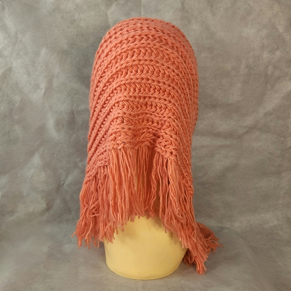 Le Luxe Acrylic Knit Infinity Scarf with Fringe Lightweight Yet Warm Scarf - Picture 3 of 8